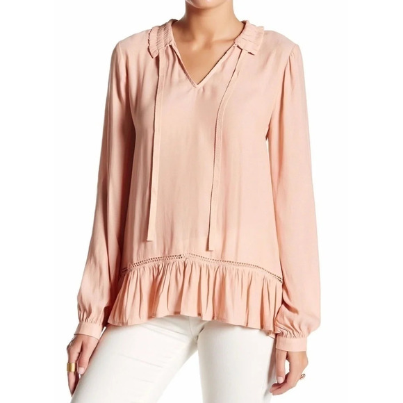 RO&DE | CANYON RUFFLE  NECK BLOUSE IN CREAM COLOR - Picture 2 of 16